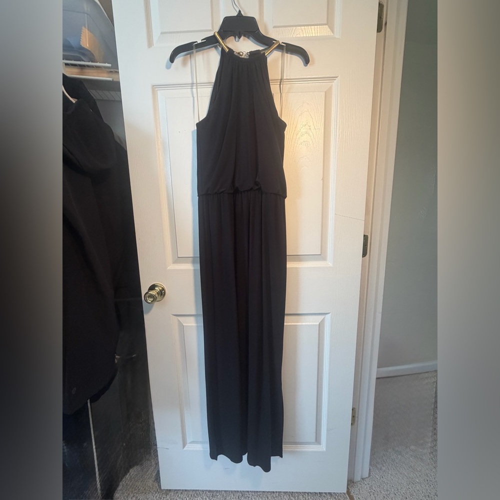 Black Halter Maxi Dress - Brand Unknown